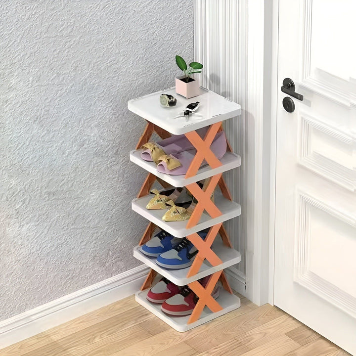FlexiStack Shoe Rack – Folding Multi-Shoe Organizer for Small Spaces | Kalsten