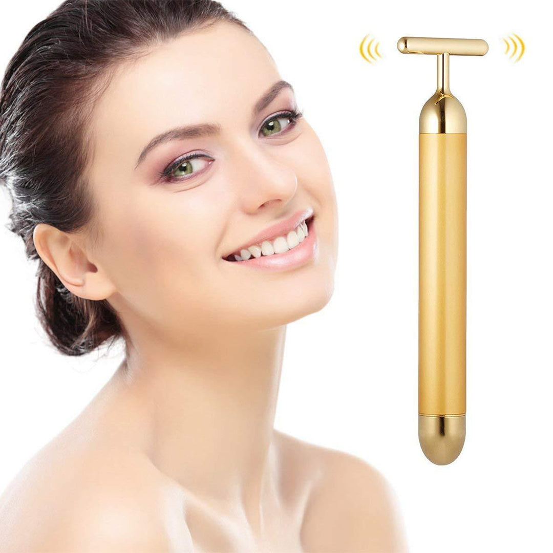 Facial T-Bar Gold Massager | Kalsten