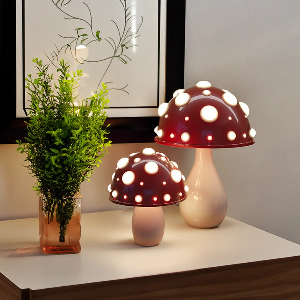 LumiFungi – Luxury LED Table Lamp with Mood-Filled Mushroom Design and Dimmable Light | Noxord
