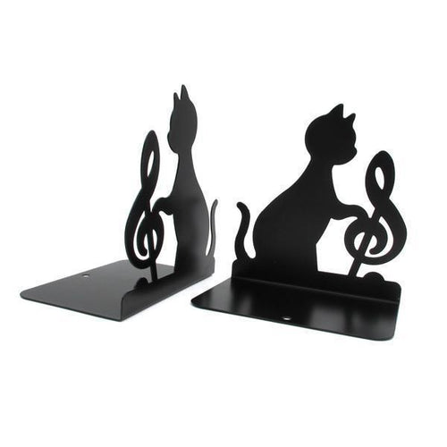 Musical Cat Metal Bookends | Kalsten