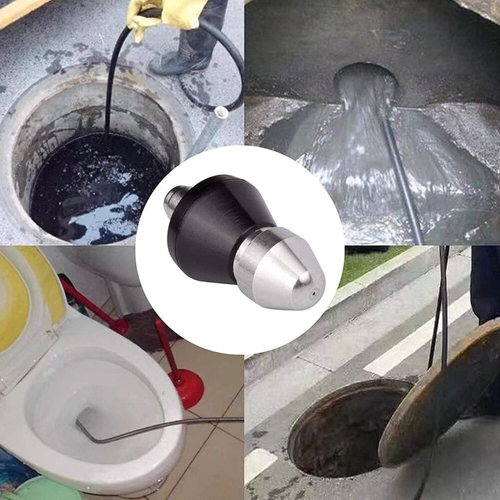 Noxord | High-Pressure Drain Jetting Nozzle – Stainless Steel Sewer Cleaning Sprayer for Fast Pipe Unblocking