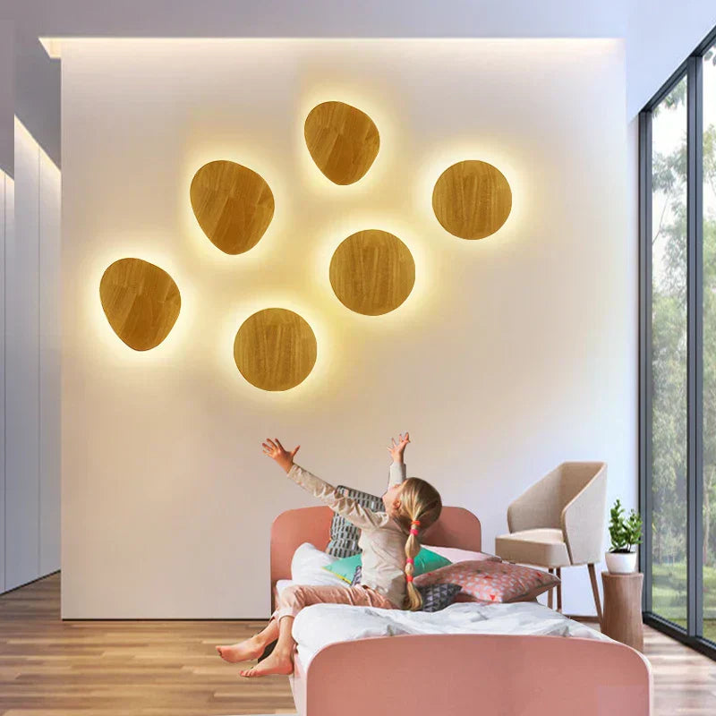 Nordic Wooden LED Wall Lamps