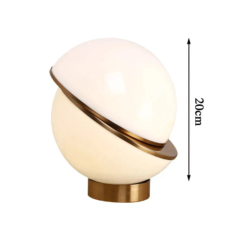 Scandinavian SnowGlobe Lamp – Elegant White Sphere Noxord