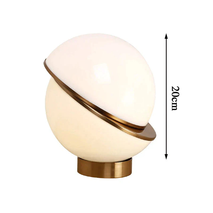 Scandinavian SnowGlobe Lamp – Elegant White Sphere Noxord