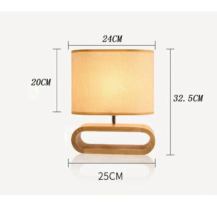 Scandinavian Wooden Table Lamp – Elegant and Handmade Noxord