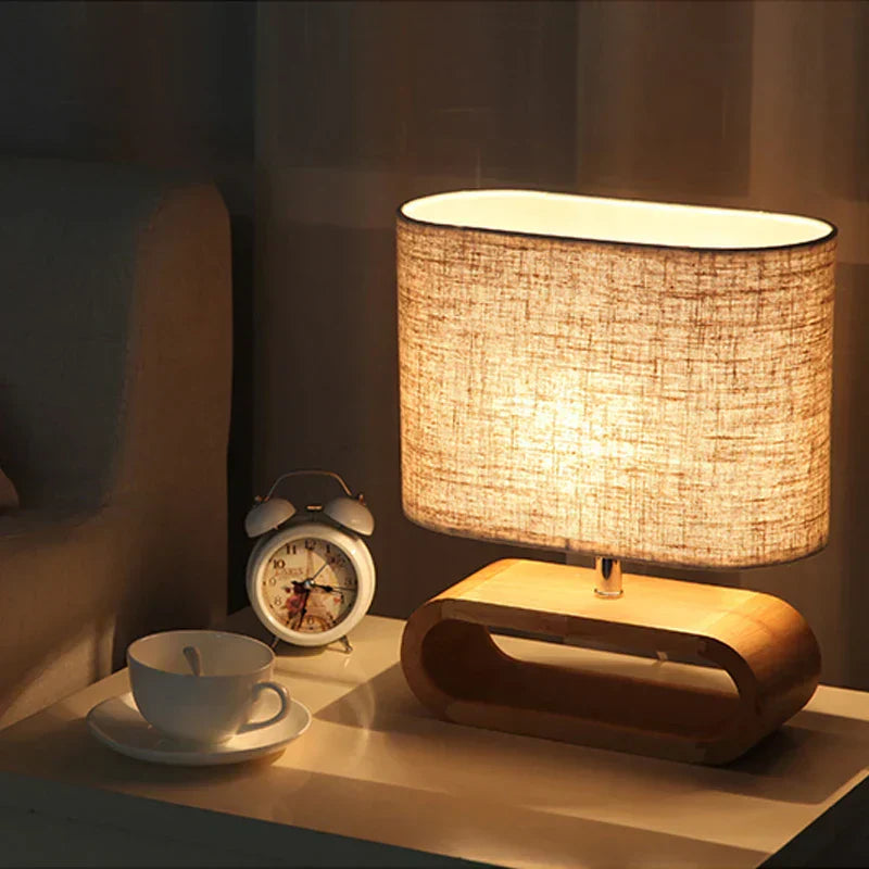 Scandinavian Wooden Table Lamp – Elegant and Handmade Noxord