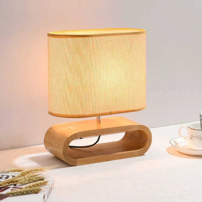 Scandinavian Wooden Table Lamp – Elegant and Handmade Noxord