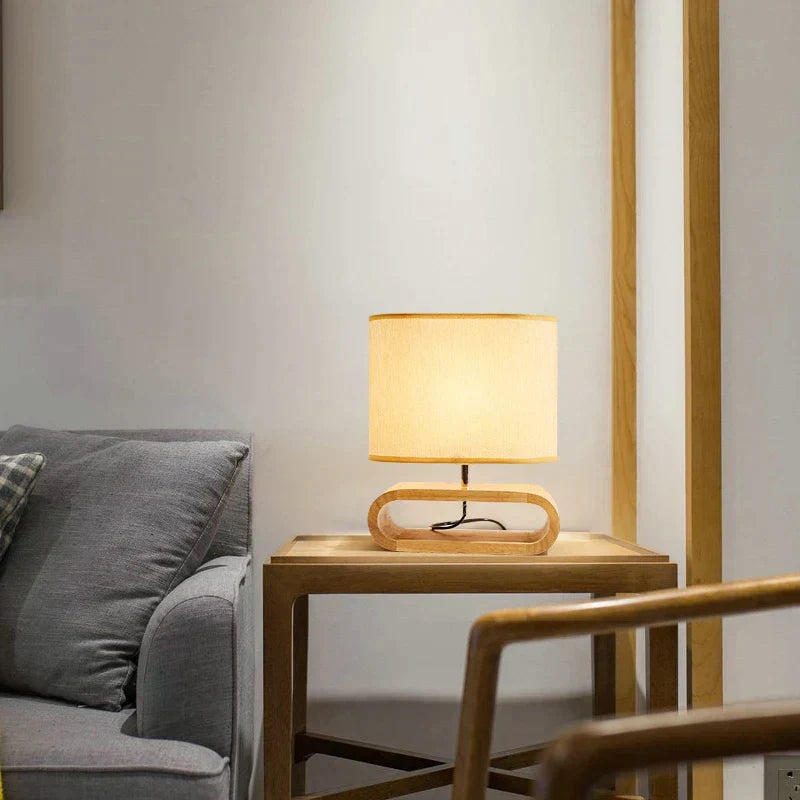 Scandinavian Wooden Table Lamp – Elegant and Handmade Noxord