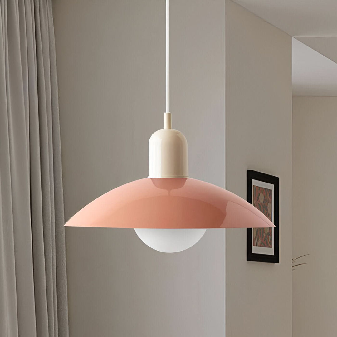 Noxord | Modern Macaron Bauhaus Pendant Light – Iron Shade