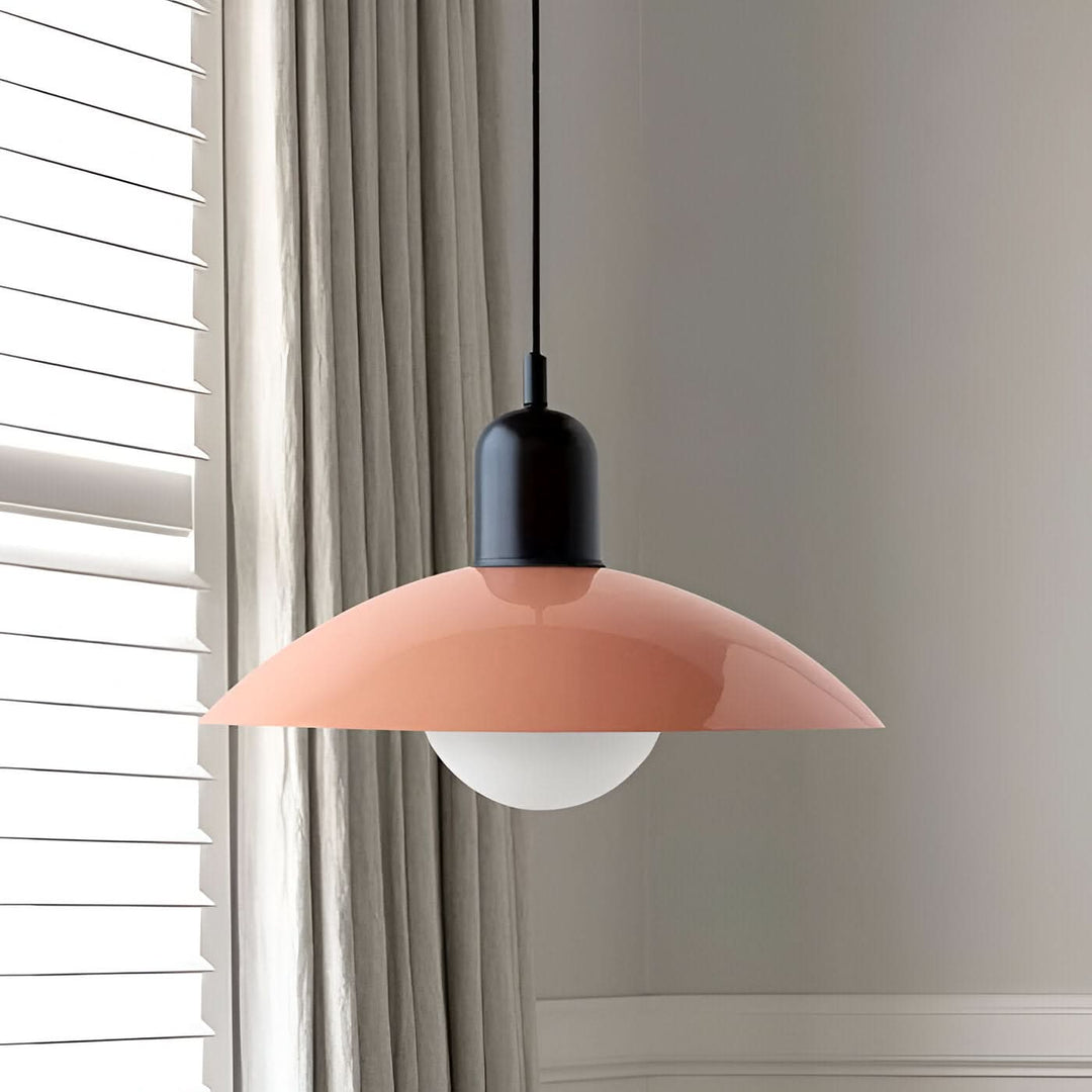 Noxord | Modern Macaron Bauhaus Pendant Light – Iron Shade