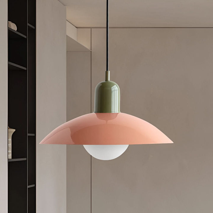 Noxord | Modern Macaron Bauhaus Pendant Light – Iron Shade