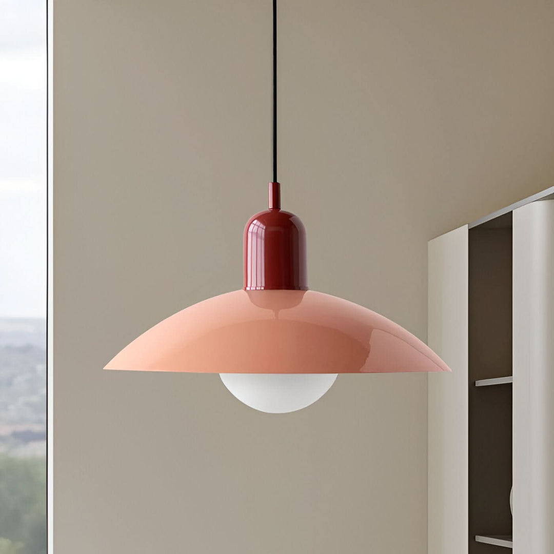 Noxord | Modern Macaron Bauhaus Pendant Light – Iron Shade