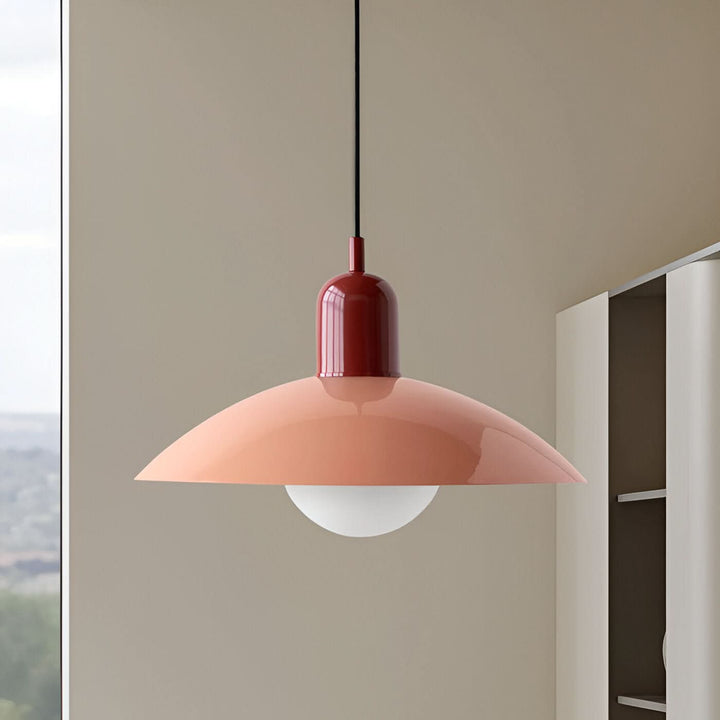 Noxord | Modern Macaron Bauhaus Pendant Light – Iron Shade