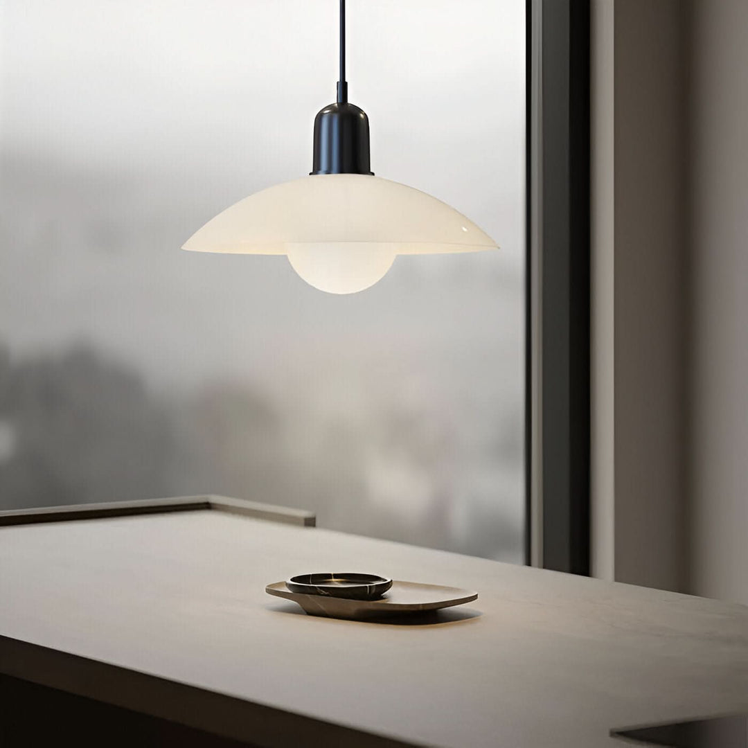 Noxord | Modern Macaron Bauhaus Pendant Light – Iron Shade