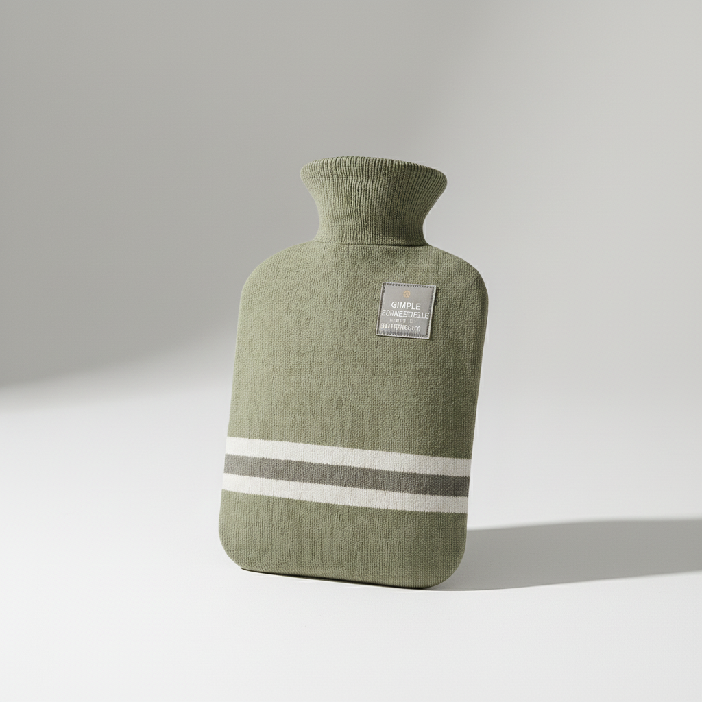 Hot water bottle 2L with knitted cover | Kalsten