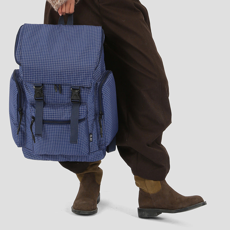 Versatile Multi-Functional Grid Pattern Backpack Kalsten