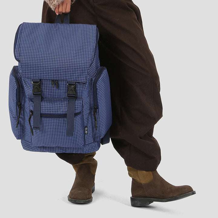 Versatile Multi-Functional Grid Pattern Backpack Kalsten