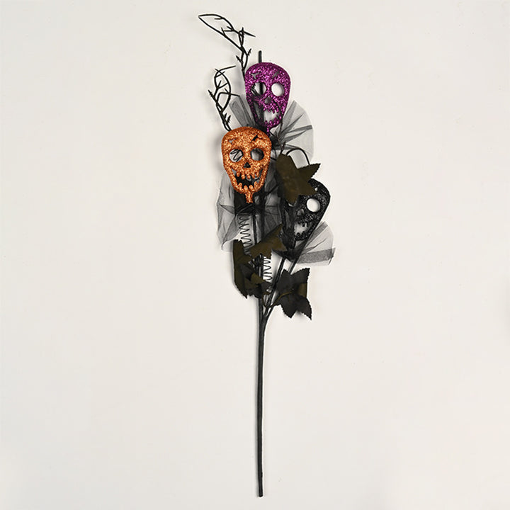 Creepy Halloween decoration with eyes and glitter