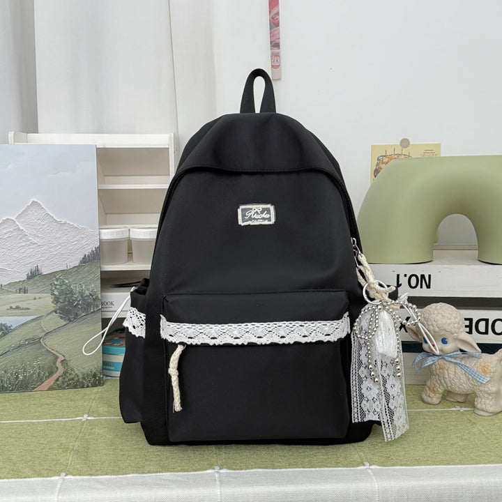 Adorable Lace-Trimmed Backpack Kalsten
