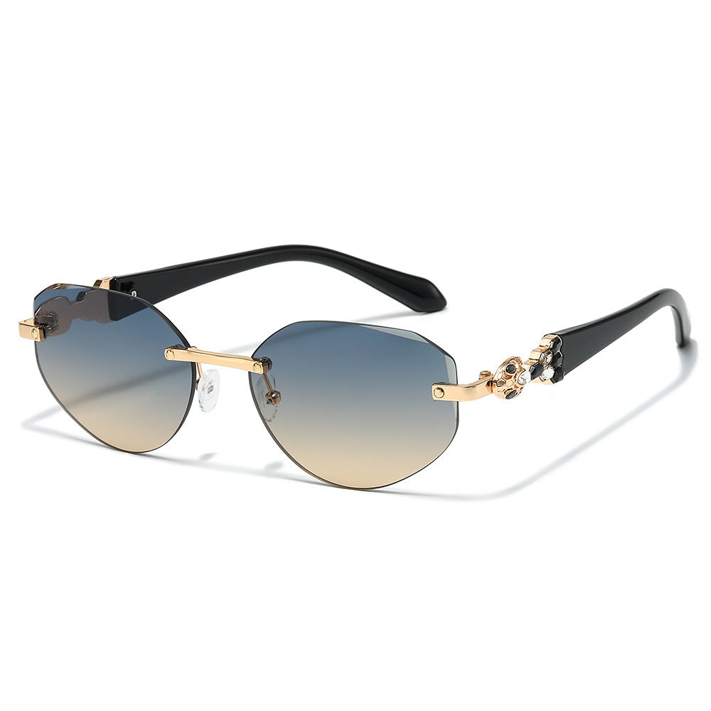 Decorative Oversized Shield Sunglasses Kalsten