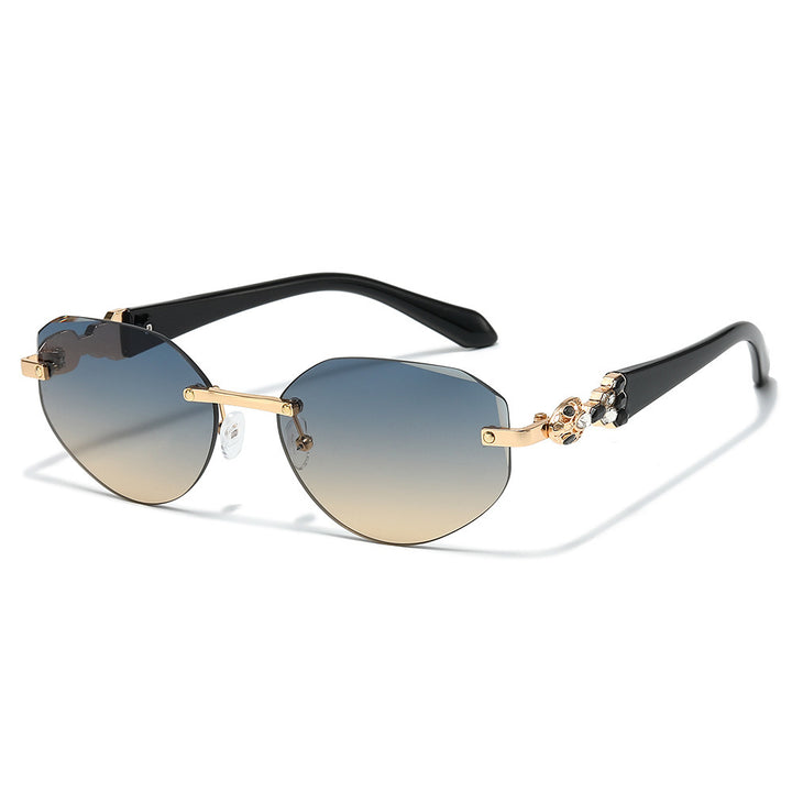 Decorative Oversized Shield Sunglasses Kalsten