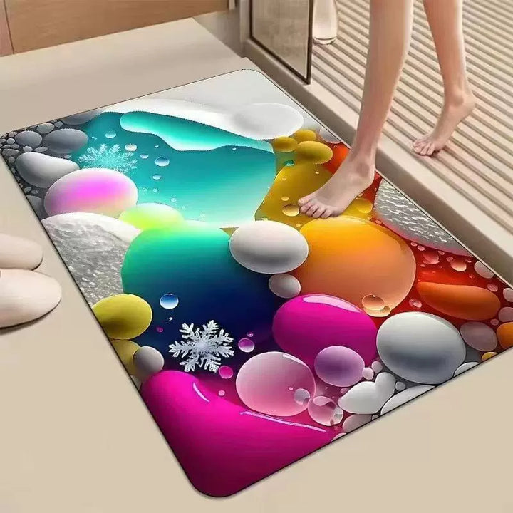 Colorful Abstract Area Mat