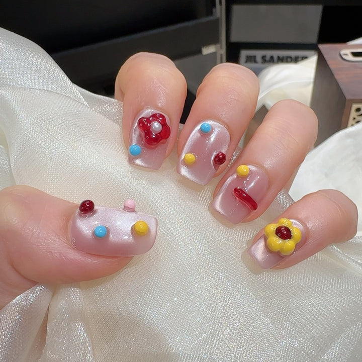 Artistic Press-On Nail Design Kalsten