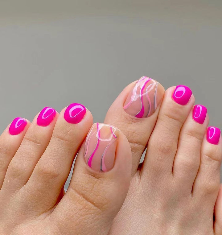 Artistic Toenail Design with Divine Butterfly Design Kalsten