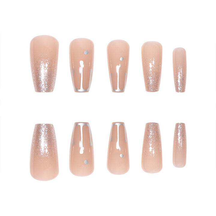 Glamorous Glitter Gradient Stiletto Nails Kalsten