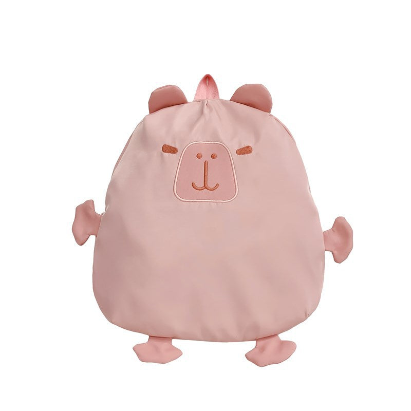 Plush Cartoon Animal-Themed Backpack