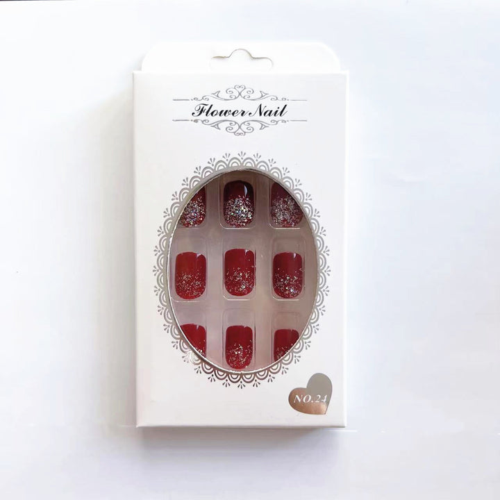 Glamorous artificial nails with glitter accents Kalsten