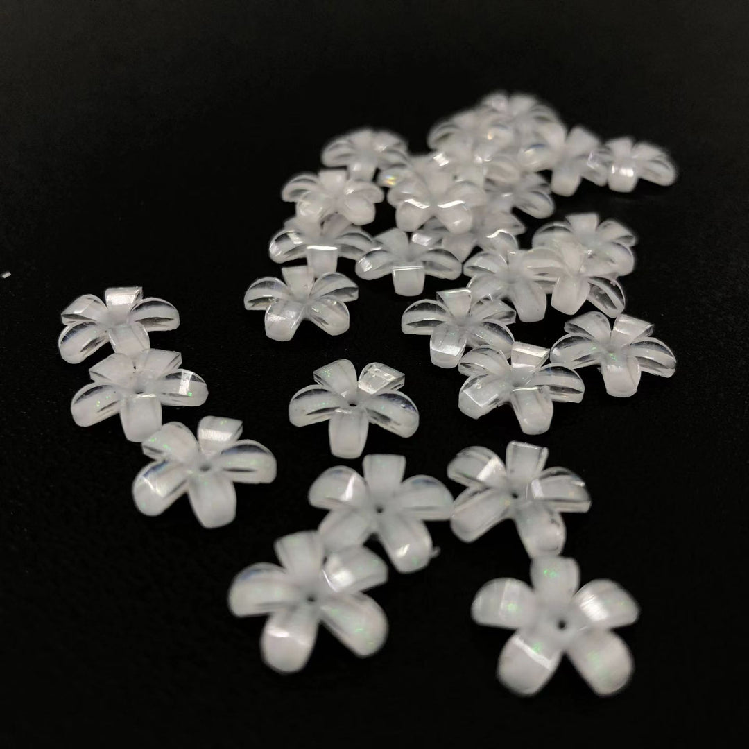 Delicate acrylic flower appliqués Kalsten