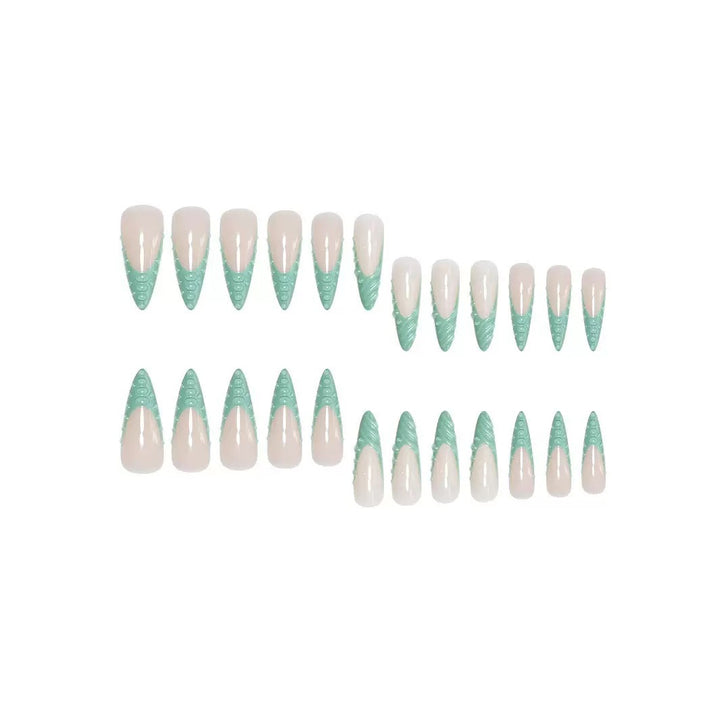 Artistic Shell-Inspired Press-On Nail Extensions Kalsten