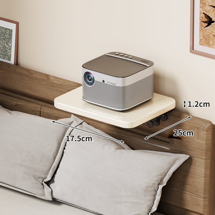 Slim Wall-Mounted Floating Bedside Shelf with Concealed Brackets