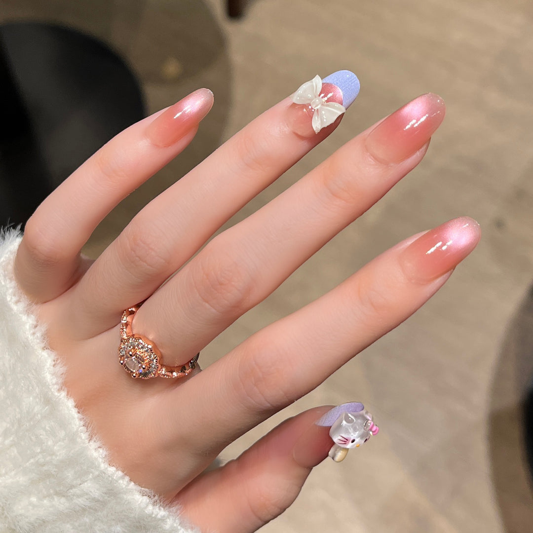 Premium Glittering Press-On Nail Extensions Kalsten