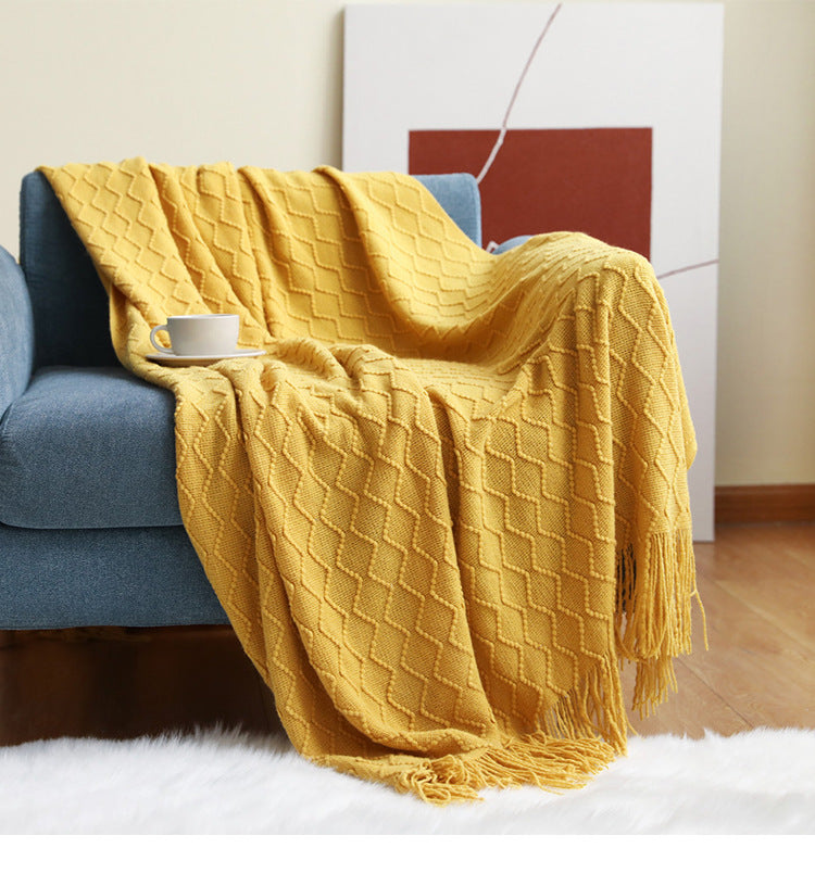 Luxurious Textured Throw Blanket