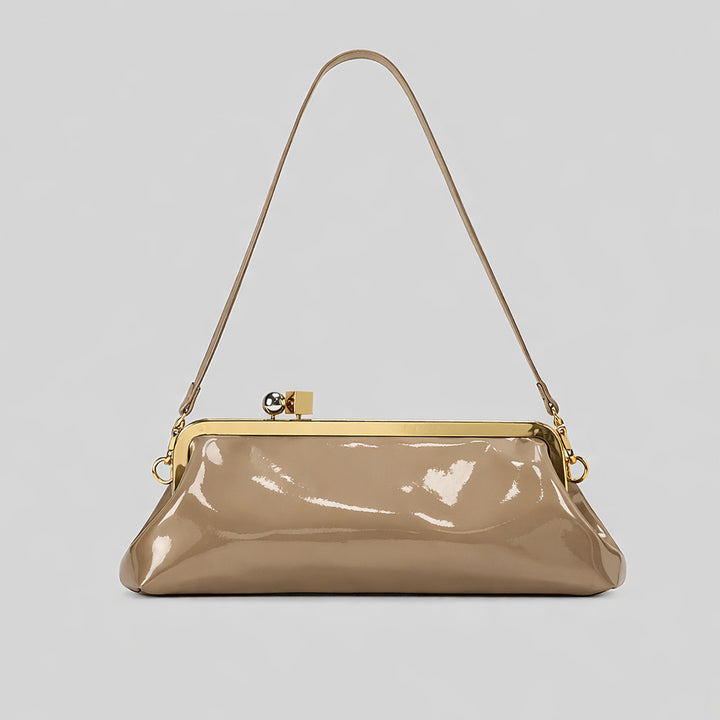 Elegant Patent Leather Evening Handbag