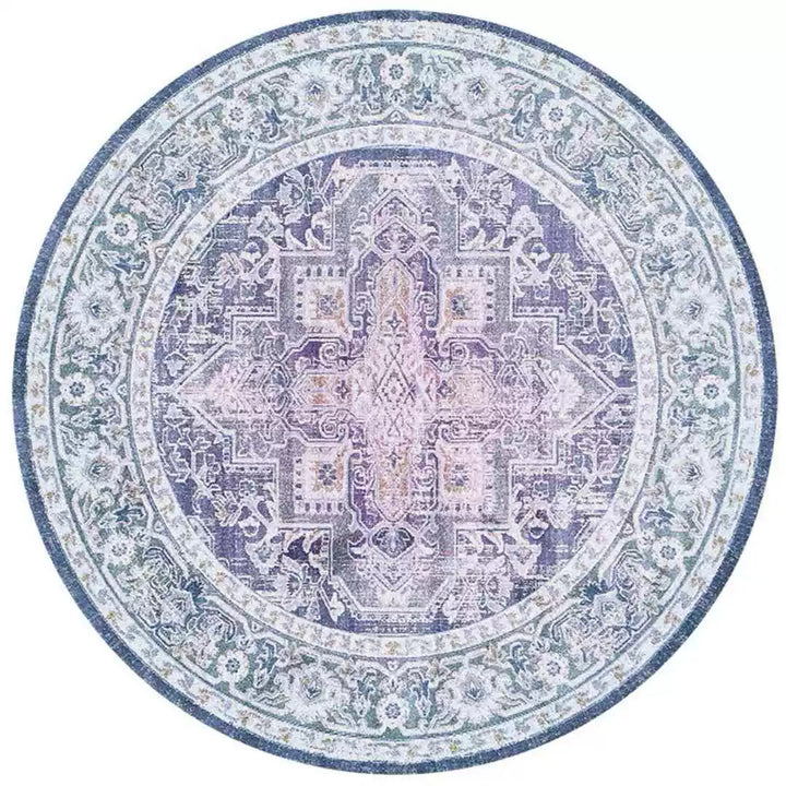 Round Vintage Area Rug