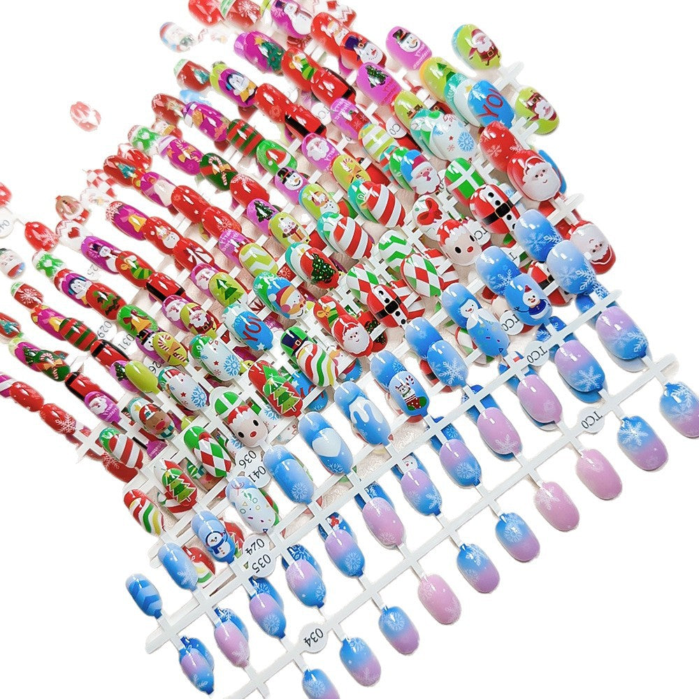 Children's Fun Holiday-Themed Fake Nail Set Kalsten