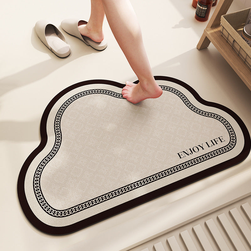 Cloud-Shaped Bathroom Mat