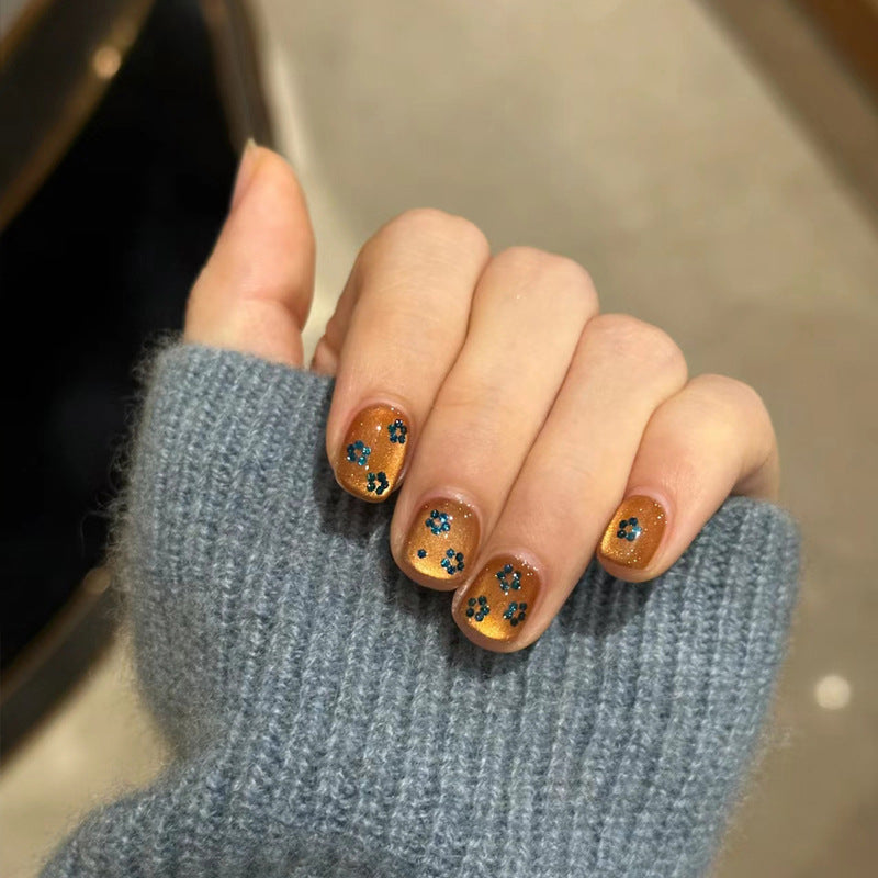 Floral Accent Gel Nail Art Kalsten