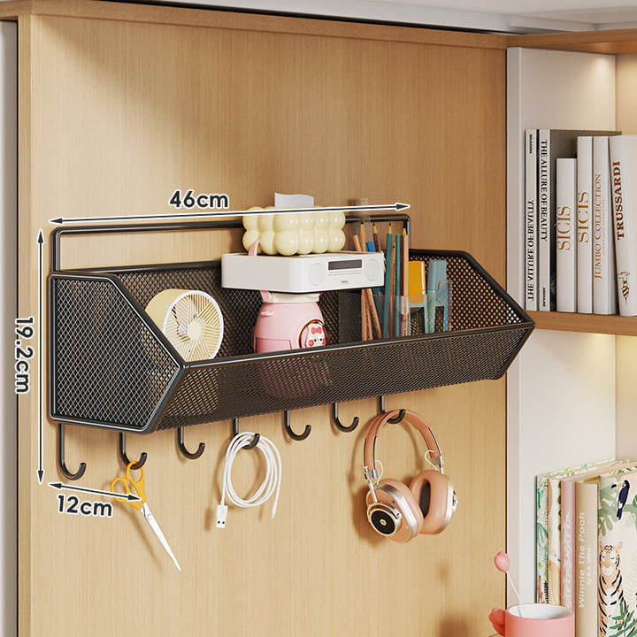 Clip-On Mesh Cabinet Edge Storage Basket Organizer