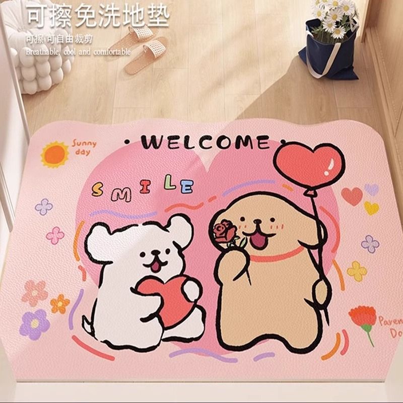 Playful Bunny-Themed Mat