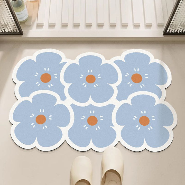Decorative Floral Floor Mat