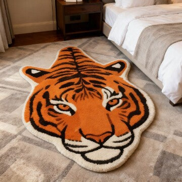 Animal-shaped Plush Rug