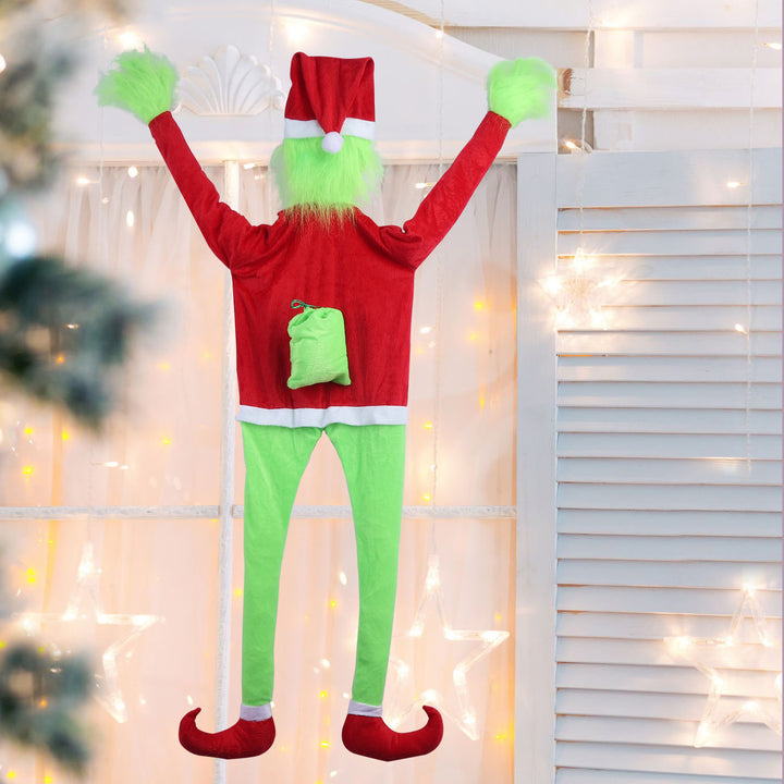 Funny Christmas stocking with Grinch design