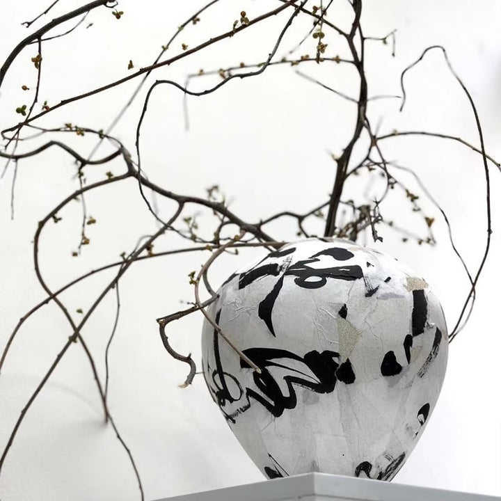 Contemporary Decorative Golden Globe Vase