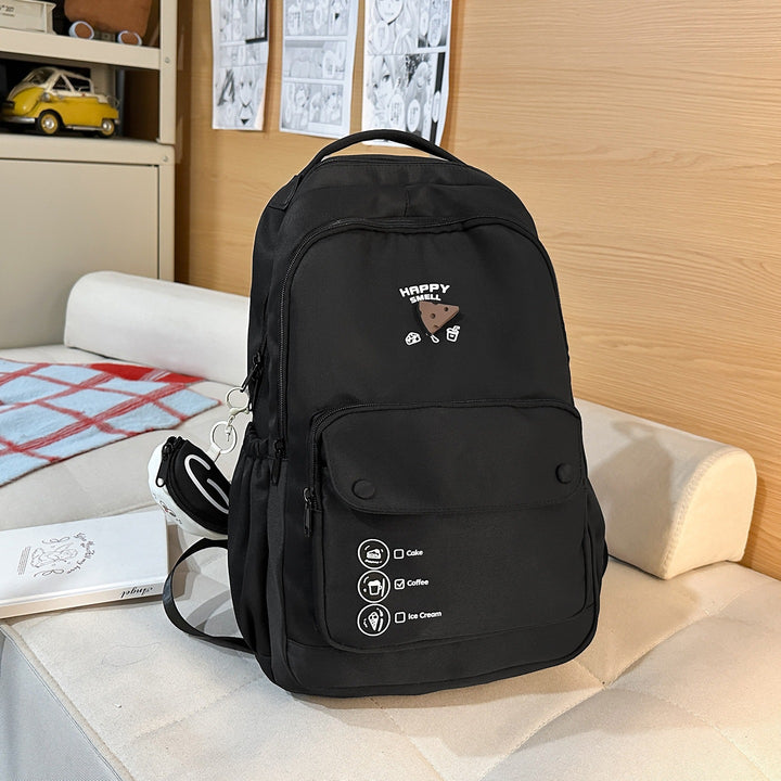 Playful Graphic Print Backpack