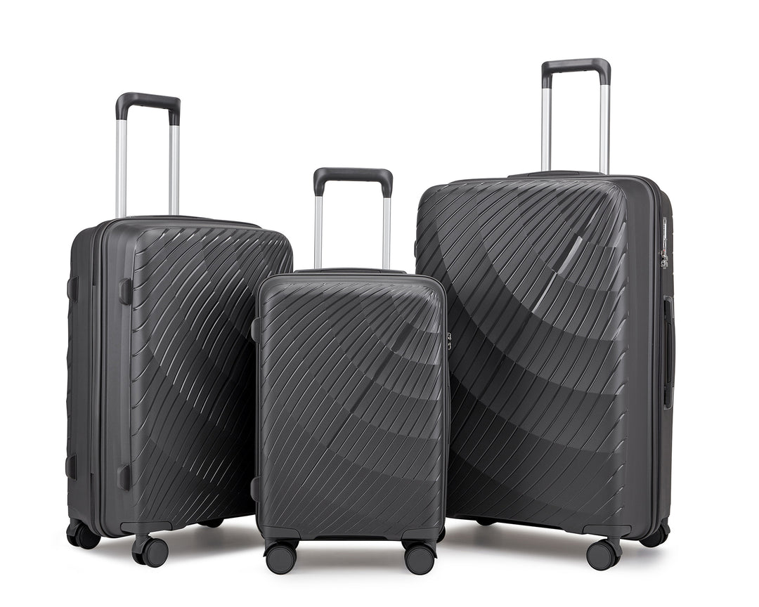 Unisex Premium Textured Hard Shell Luggage Set Kalsten