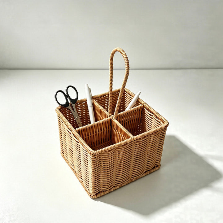 Multi-Compartment Woven Storage Caddy Kalsten